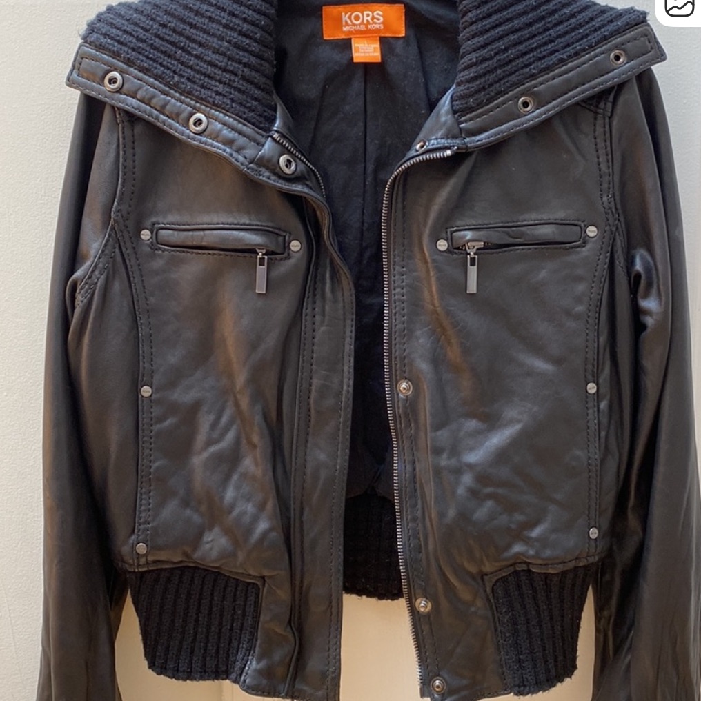 Kors Michael Kors Michael Kors 100 Leather Bomber Jacket Kors Michael Kors Michael Kors 100 Leather Bomber Jacket